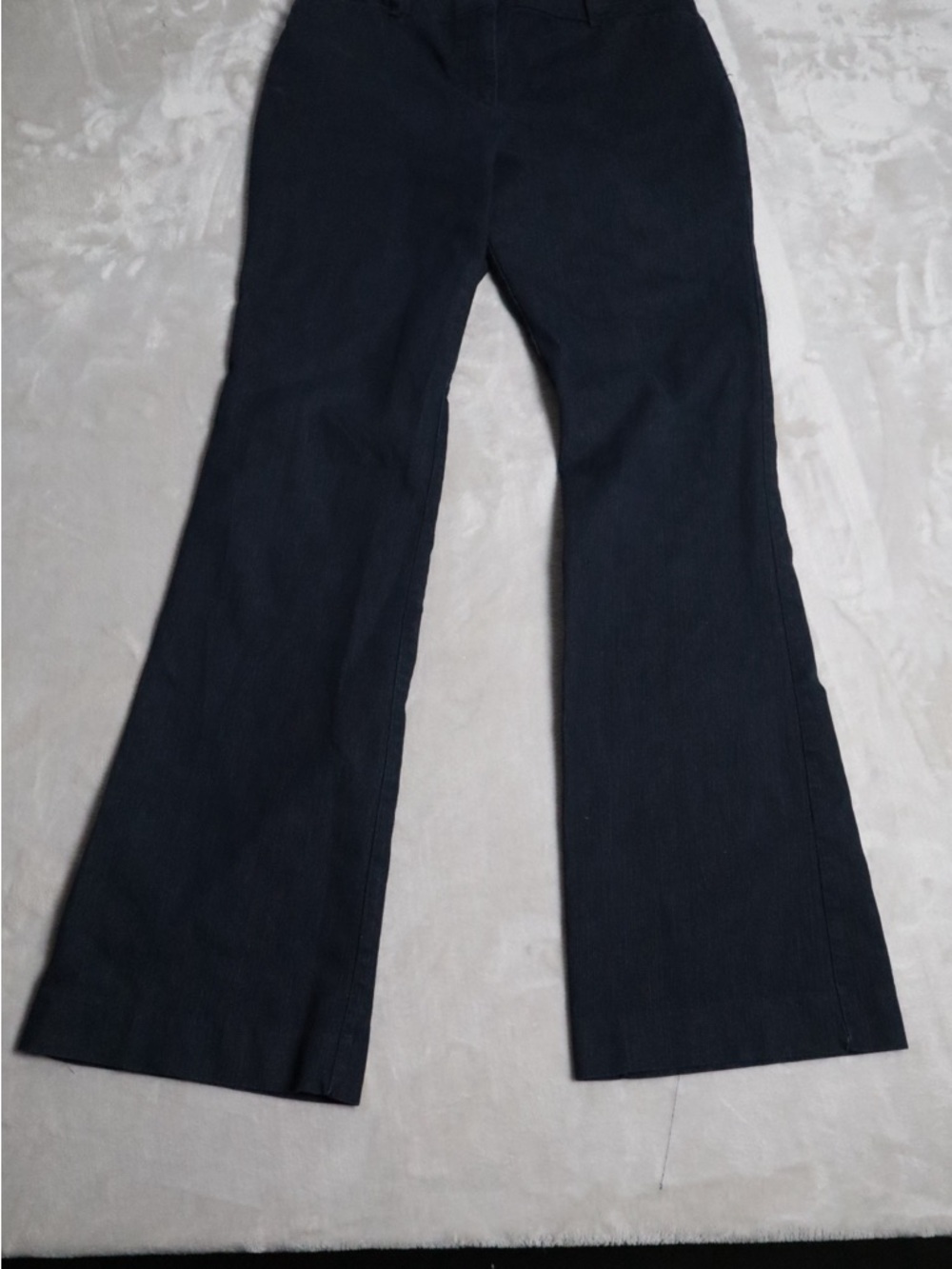 Avenue Black Flared Wide-Leg Jeans